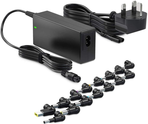 Zolt 65W Universal Laptop Charger UK AC Power Adapter for HP Dell Acer Asus Samsung Gateway Charger 15V 16V 18.5V 19V 19.5V 20V DC Power Supply with 15 Tips