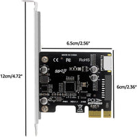PCI-E to USB3.0 Type-E Front Panel Internal Expansion Card 5G PCI Express X4 X8 X16 to USB3 19P Type C Front Adapter pcie type c adapter
