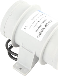 Aramox Bilge Blower Fan, 3 Inch 12V 2.9A Silent Inline Blower Inline Marine Bilge Air Blower for Yachts Boats Air Circulation