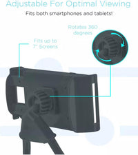 Orco Universal Smart Mobile Phone Stand Hang on Neck Cell Phone Mount Holder Flexible Lazy Bracket DIY Free Rotating for iPhone Samsung (Black)