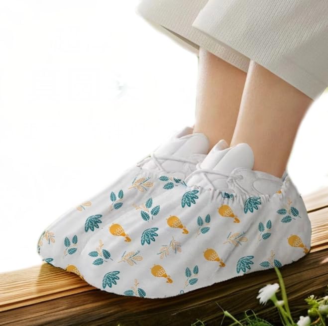 Disposable Shoe Covers 40 Pack Non-Woven for House Cleaning Ã¢ÂÂ Colourful Fits All Sizes