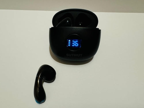 SutiHut Wireless EarBuds - Prompter (Black)
