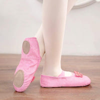 Girls' Ballet Shoes Split-Sole Glitter Flats Dance Shoes â Multicolour Toddler