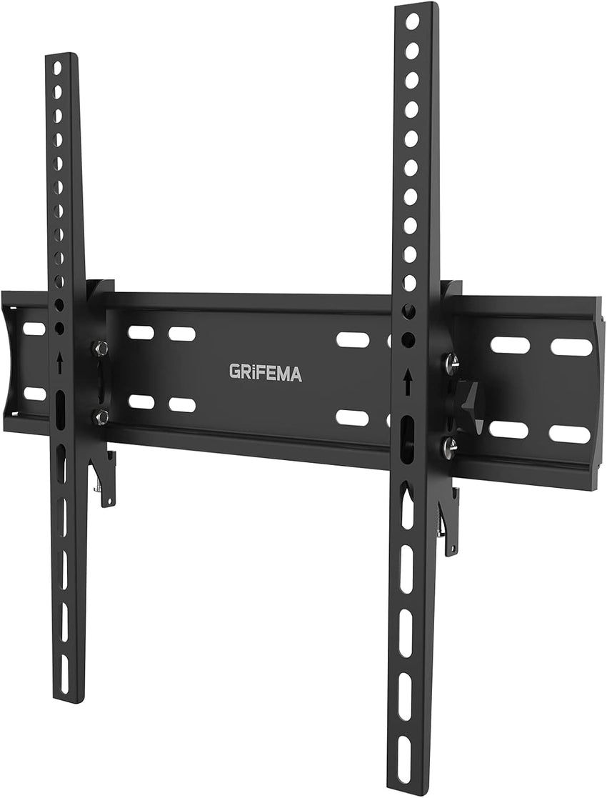 GRIFEMA GB1004-2 TV Wall Bracket for 26-65 inch, up to 50kg, Tilt TV Wall Mount with Spirit Level, Max VESA 400x400mm, Flat and Slim