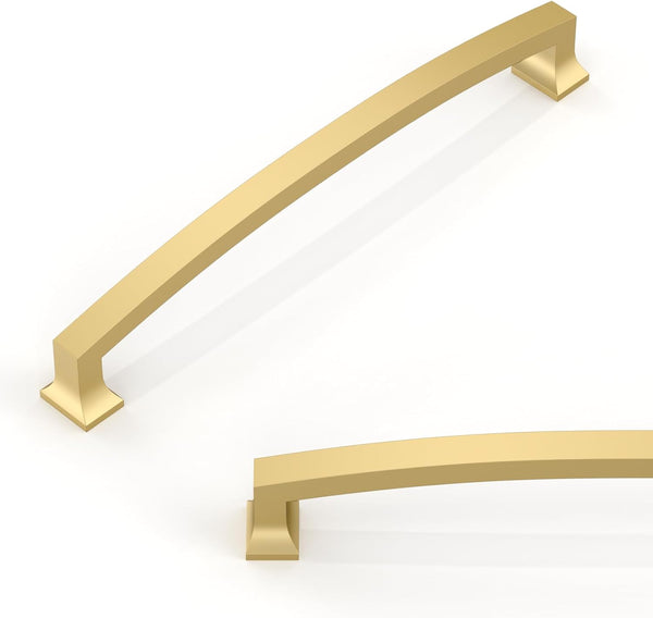 Cabinet Pulls 10-Pack Brushed Gold 192mm Zinc Alloy Kitchen Handles Brushed Gold 192mm