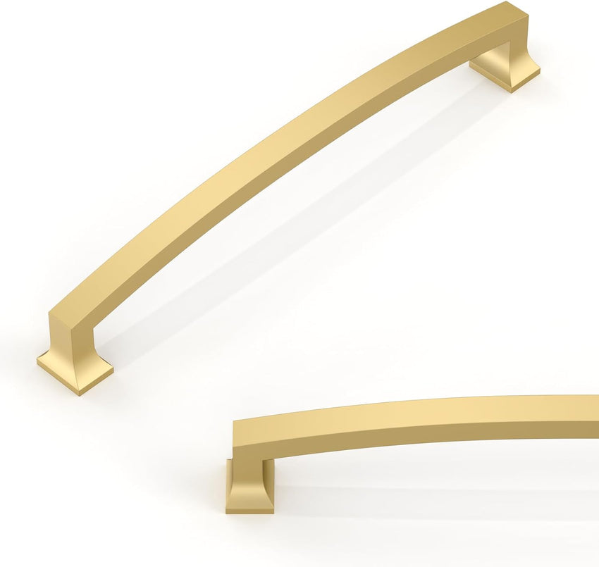 Cabinet Pulls 10-Pack Brushed Gold 192mm Zinc Alloy Kitchen Handles Brushed Gold 192mm