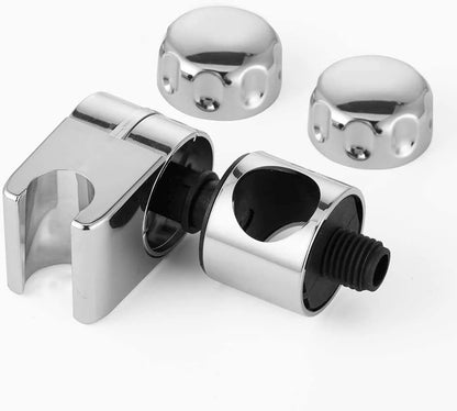 1PC Shower Head Holder Bathroom Adjustable Chrome Slider Handheld Shower Head Bracket Fasteners to Fit 25mm Riser Rail