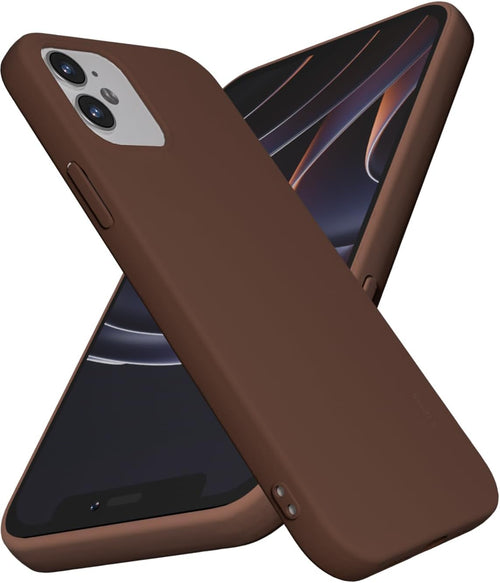 X-level for iPhone 12/12 Pro Case, Ultra Thin Soft TPU Bumper Matte Lightweight Anti-Scratch Flexible Gel Protective Case Cover Compatible with iPhone 12/12 Pro, Brown