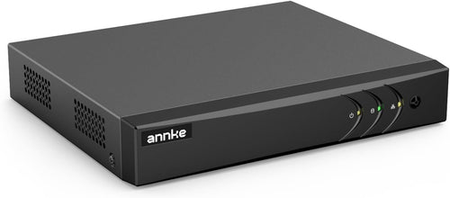 ANNKE 3K/5MP Lite 4 Channel H.265+ DVR Recorder for CCTV Security System, 5in1 Hybrid DVR for Analog/XVI/CVBS/AHD/TVI and 1 pcs IP Cameras, Smart AI Human/Vehicle Detection, Email Alert, No Hard Drive
