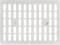 Repa Market 16" x 12" Inch (Outer Dimensions) White Adjustable Air Wall Vent Cover - Indoor Outdoor Metal Grille Heating Cooling Ventilation for Home Garage Shed Open and Close Register (400 x 300 mm)