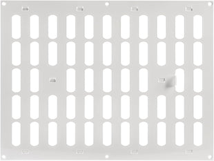 Repa Market 16" x 12" Inch (Outer Dimensions) White Adjustable Air Wall Vent Cover - Indoor Outdoor Metal Grille Heating Cooling Ventilation for Home Garage Shed Open and Close Register (400 x 300 mm)