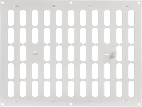 Repa Market 16" x 12" Inch (Outer Dimensions) White Adjustable Air Wall Vent Cover - Indoor Outdoor Metal Grille Heating Cooling Ventilation for Home Garage Shed Open and Close Register (400 x 300 mm)
