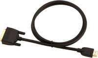 Amazon Basics HDMI-A to DVI (Male) Adapter Cable, Bi-Directional 1080P, Gold-Plated, 0.9 m, Single Pack, Black