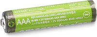 Amazon Basics 12-Pack Rechargeable AAA NiMH High-Capacity Batteries, 850 mAh, 1.2V, Recharge up to 500x Times, Pre-Charged