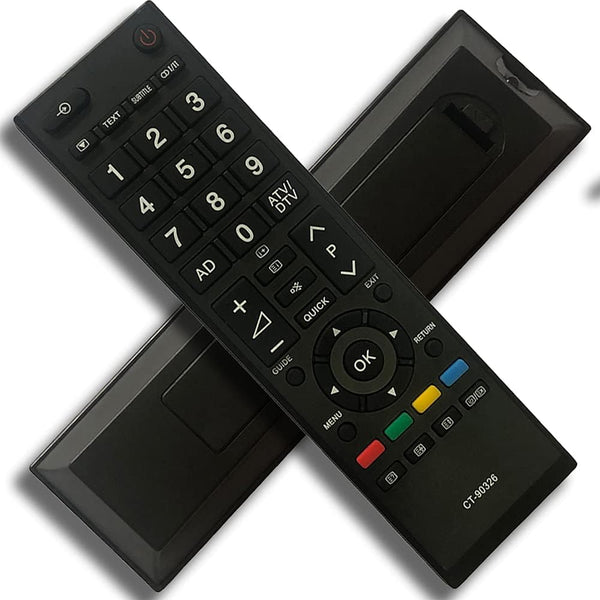 NEW Replacement CT-90326 Remote Control INCL BATTERIES fit for Smart TV 26AV607PG 26AV615DB 32AV607PG 32AV607PR 32AV615DB 32AV605PR 32AV607P 32AV633DB 32AV603PG 32LV655D 32AV603PR