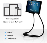 Orco Universal Smart Mobile Phone Stand Hang on Neck Cell Phone Mount Holder Flexible Lazy Bracket DIY Free Rotating for iPhone Samsung (Black)