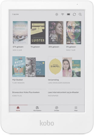 Kobo Clara Colour | Colour eReader | 6" Glare-Free Colour and Ink Kaleido 3 Display | Dark Mode Option | Waterproof | Audiobooks | 16GB of Storage (White)