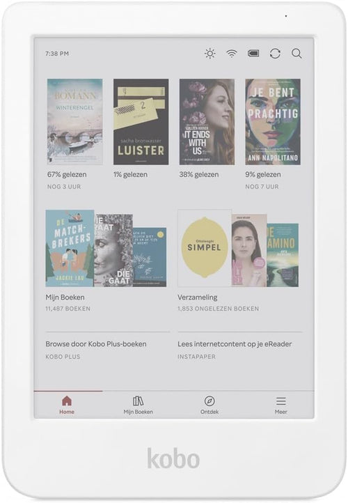 Kobo Clara Colour | Colour eReader | 6" Glare-Free Colour and Ink Kaleido 3 Display | Dark Mode Option | Waterproof | Audiobooks | 16GB of Storage (White)