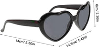 10 Neon Heart Sunglasses Fun Cute Bulk Random Colour