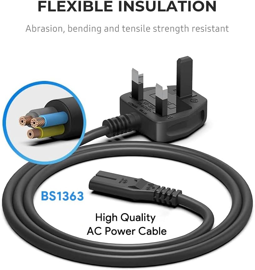 Samsung Monitor Power Cable, HKY 19V AC/DC Adapter for Samsung SJ55W LS34J550WQNXZA S34J550WQR U32J590 U32R590 U28R550UQR Samsung Odyssey LS24AG320NUXXU LS27AG550EUXXU Gaming Monitor Display Charger