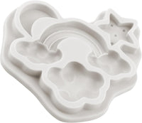 Silicone Rainbow Moulds Set of 3 Cloud Star Moon for Cake Decoration â Multi-colour