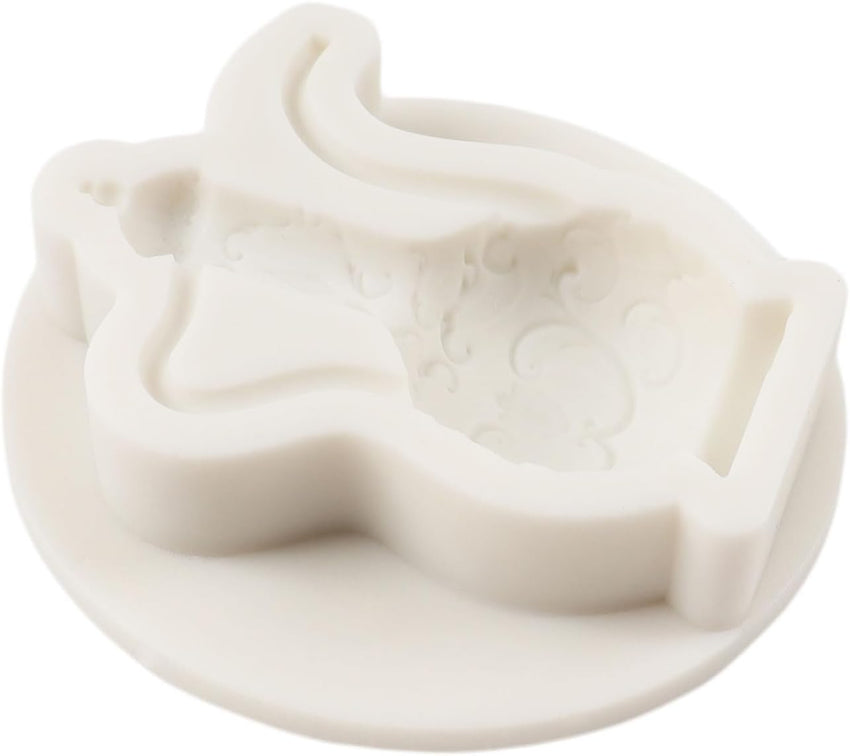 Silicone Teapot Moulds Set of 4 Tea Cup Fondant for Cake Decoration â Multi-colour