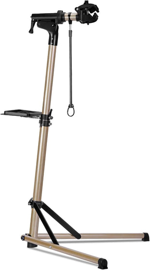 Urban Deco Bike Repair Stand Premium Aluminum Bike Stand for Maintenance, 110lbs Capacity, Height-Adjustable, 360Â° Rotatable Clamp, Tool Tray Included