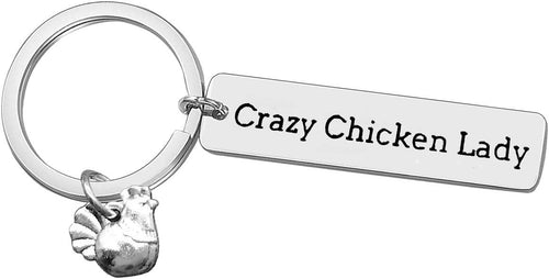 Chicken Keyring Funny Gift for Chicken Lovers Poultry Farmer Ã¢ÂÂ One Size