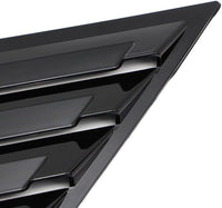Rear Side Window Louvers Racing-Style ABS Quarter Panel Air Vents â Glossy Black Ford Focus MK3 (2012â2018)