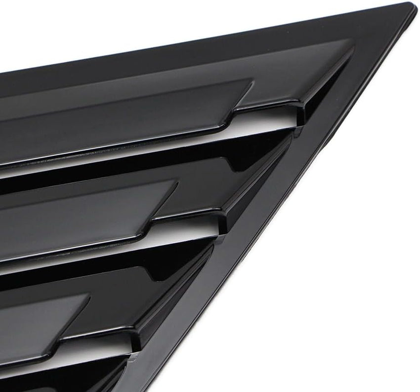 Rear Side Window Louvers Racing-Style ABS Quarter Panel Air Vents â Glossy Black Ford Focus MK3 (2012â2018)