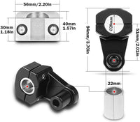 Motorcycle Handlebar Risers MASO Universal Handlebars Risers Fit For 7/8" 22mm / 11/8" 28mm Aluminium Alloy Durable Bars Clamp