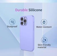SEAHAI Case for OPPO A53S / OPPO A53, Ultra Thin Silky-Soft Touch Liquid Silicone Phone Cover with Shockproof Airbag Design, Premium TPU Bumper Fashion Case - Purple
