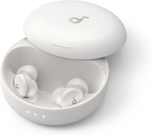soundcore Sleep A30 by Anker, Ultra-Comfortable Earbuds for Side Sleepers, Dedicated App, Sleep Monitoring, Soothing Sound Masking Technology for All-Night Rest (White)