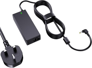 Yisbat 19V Monitor power cable Compatible with HP Pavilion Monitor 20" 21.5" 22" 23" 23.8" 25" 27" IPS LED HD Display HP27f 27xi 27fw 27es 27ea 27fh 27w 32f 24ea 24fh 24f 24m 24y