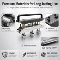 Sheet Metal Bender, 3 Station Edge Roller Bender, Roofing Sheet Metal Bending Tool for 0-90 Degree Angle 130Mm Bending Metal Roofing for Metal Roofing