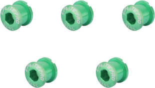 Bike Chainring Bolts Aluminium Alloy 5 Pack â Green for Road & MTB