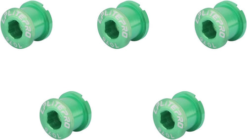 Bike Chainring Bolts Aluminium Alloy 5 Pack â Green for Road & MTB