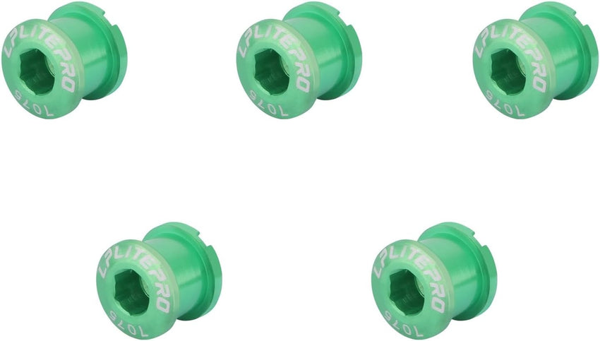 Bike Chainring Bolts Aluminium Alloy 5 Pack â Green for Road & MTB