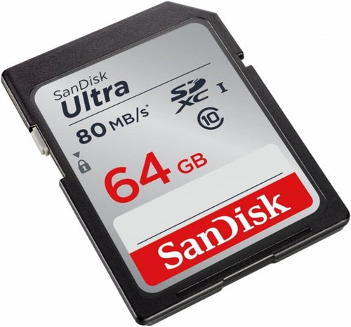 SanDisk Ultra SDXC Memory Card 64GB Class 10 U1 â Black/Grey