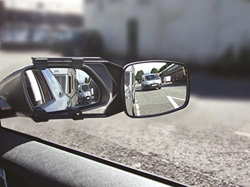 Universal Caravan Towing Mirrors Convex Extension with Rain Deflector Pair