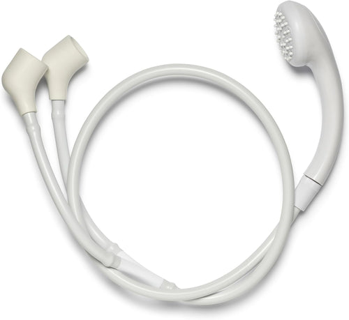 Croydex Shower Head & Hose Push-On 1.2m Rub-Clean Nozzles Compatible with Low/High Pressure â Chrome