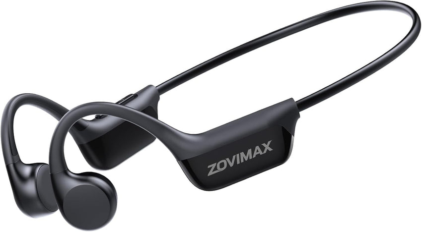 Bone Conduction Bluetooth 6.0 Open-Ear Sport Headphones Sweatproof Black