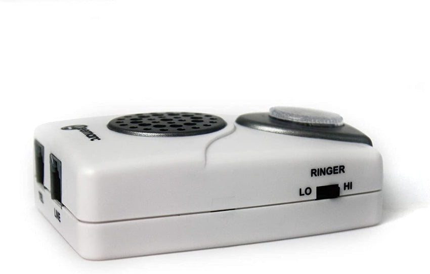 Geemarc CL11 - Telephone Ringer Amplifier with Bright Flashing Light - Works with Landline Phones - Wall Mountable - Ideal for Noisy Environments and Hearing Impaired People, White