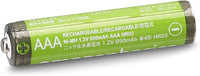Amazon Basics 8-Pack Rechargeable AAA NiMH High-Capacity Batteries, 850 mAh, 1.2V, Recharge up to 500x Times, Pre-Charged