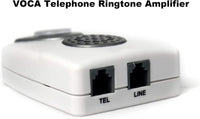 VOCA Telephone Ringer Amplifier, Boost up to 105db with LED Light Notification for Landline Phones, Wall Mountable, Ideal for Noisy and Hearing-Impaired Environments