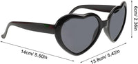 10 Neon Heart Sunglasses Fun Cute Bulk Random Colour