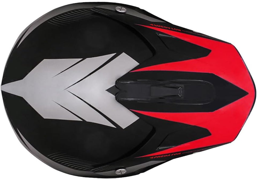 Kids Motocross Helmet Combo ECE 2206 Size M (51x52cm) Includes Gloves Goggles Red M
