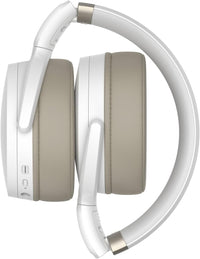 Sennheiser HD 450BT Bluetooth 5.0 Wireless Headphone with Active Noise Cancellation - 30-Hour Battery Life, USB-C Fast Charging, Virtual Assistant Button, Foldable - White
