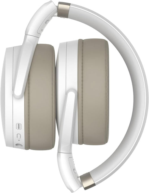 Sennheiser HD 450BT Bluetooth 5.0 Wireless Headphone with Active Noise Cancellation - 30-Hour Battery Life, USB-C Fast Charging, Virtual Assistant Button, Foldable - White