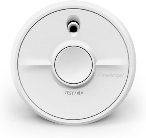 FireAngel Optical Smoke Alarm Replaceable Battery Test/Silence â White 90x35mm